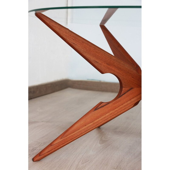 Image 1 of Vintage teak Spider coffee table by Vladimir Kagan for Sika Møbler, Denmark 1960s