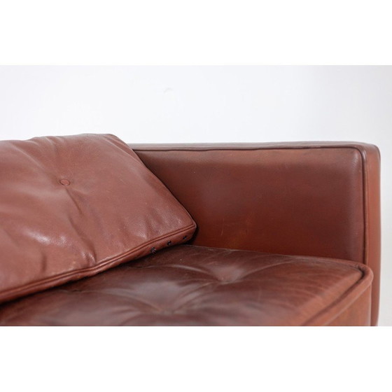 Image 1 of Vintage 3-seater "Orwell" rectangular leather sofa by Christian Duc, France 1983
