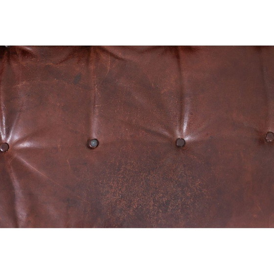 Image 1 of Vintage 3-seater "Orwell" rectangular leather sofa by Christian Duc, France 1983