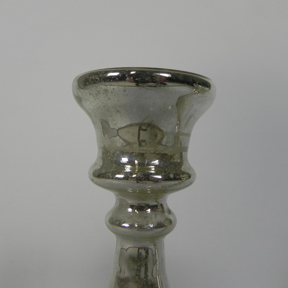 Image 1 of Set Of 2 Quicksilver Candlesticks, circa 1900 (Armorial Silver)