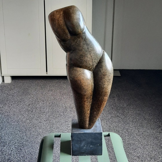 Image 1 of Serpentine Sculpture Torso By Hanneke Pereboom