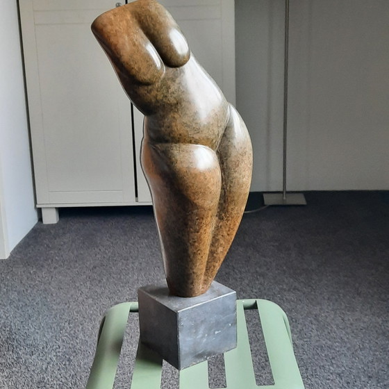 Image 1 of Serpentine Sculpture Torso By Hanneke Pereboom