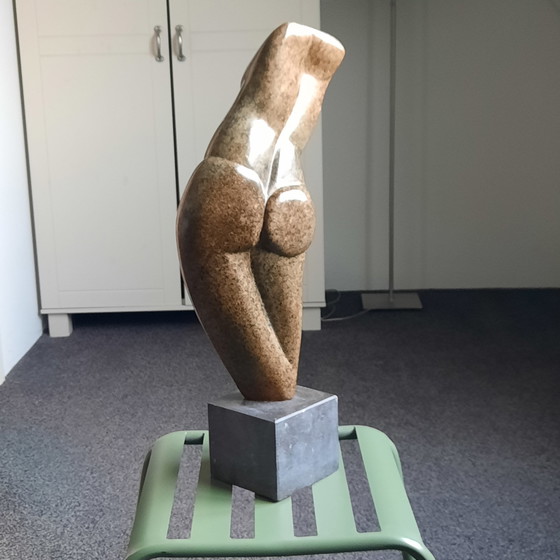 Image 1 of Serpentine Sculpture Torso By Hanneke Pereboom