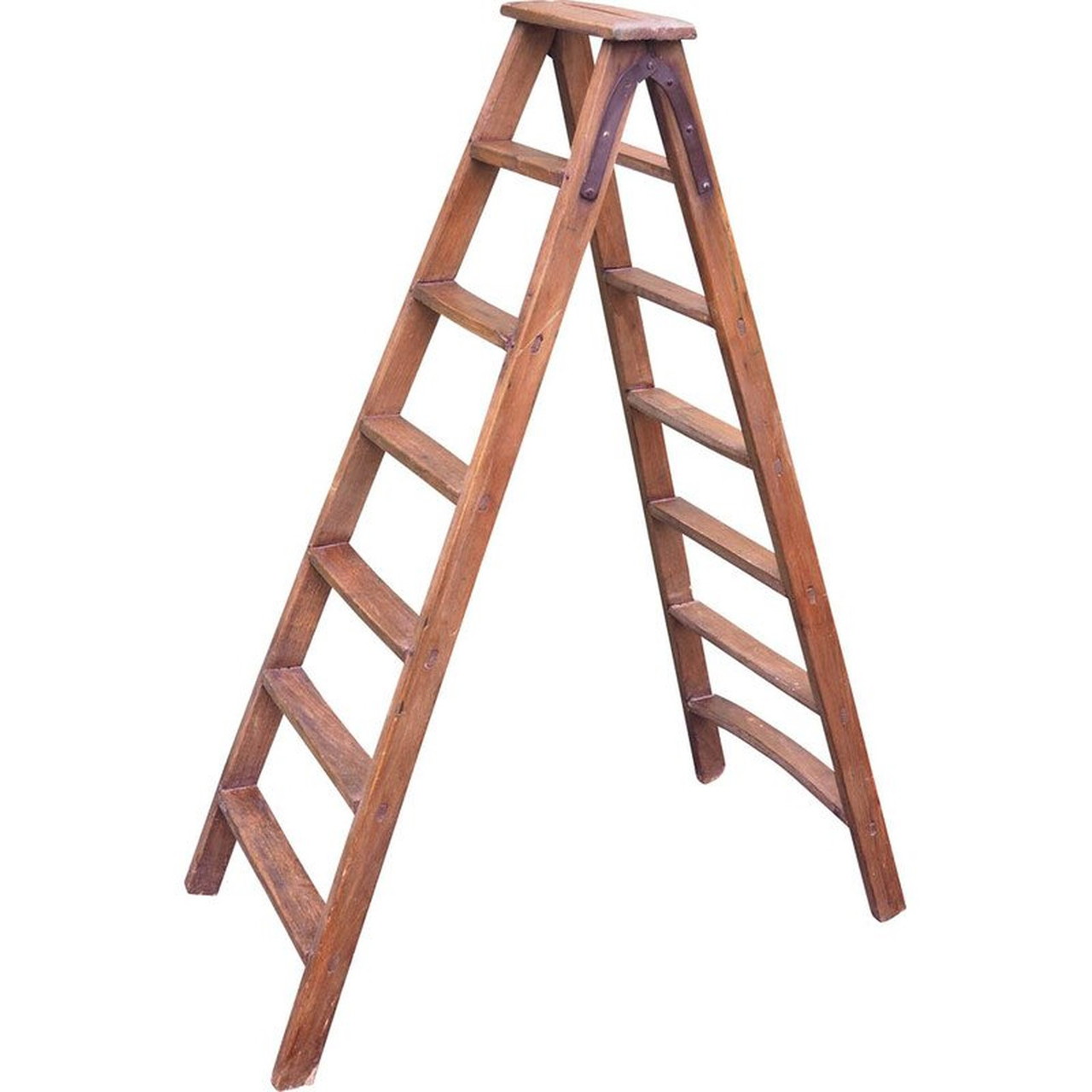Vintage wooden painter's ladder, 1900 | €255 | Whoppah, image size:1280x1280