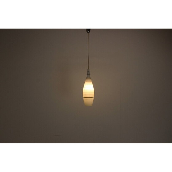 Image 1 of Vintage glass pendant lamp, Czechoslovakia 1970s