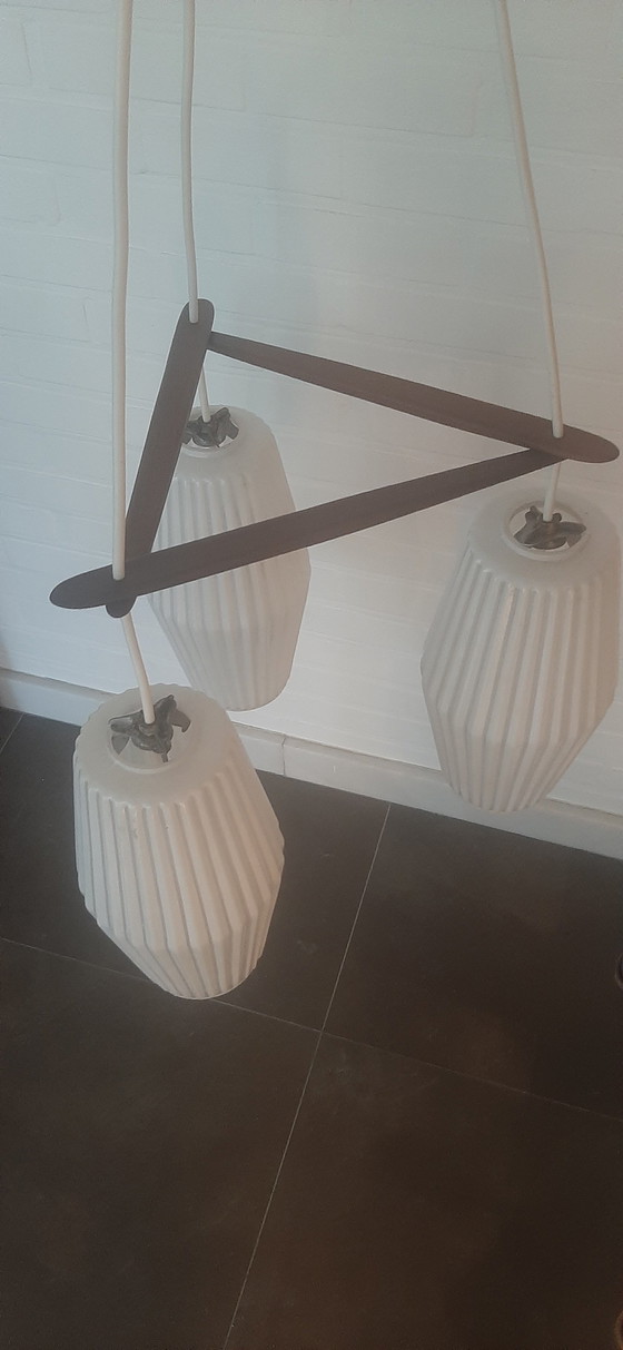 Image 1 of Lampada a cascata scandinava vintage in teak