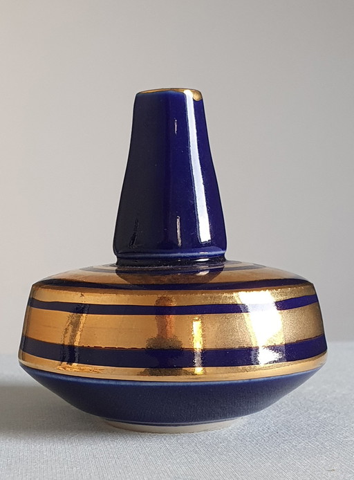 Vintage Cobalt Blue Angel Vase