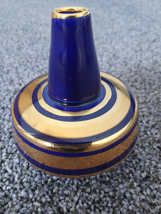 Image 1 of Vintage Cobalt Blue Angel Vase