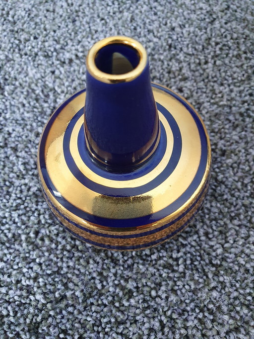 Vintage Cobalt Blue Angel Vase