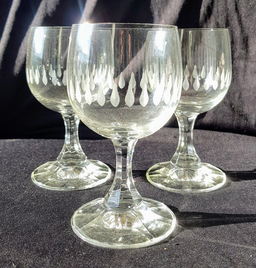 Copa de vino blanco vintage