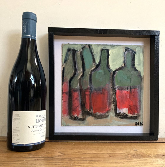 Image 1 of Germain Henneka- Five bottles of red wine