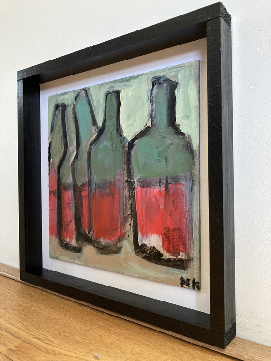 Image 1 of Germain Henneka- Five bottles of red wine