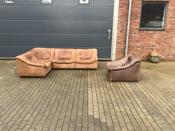 Image 1 of De Sede Ds46 Modular seating set Cognac/Brown 5mm NECK Buffalo leather