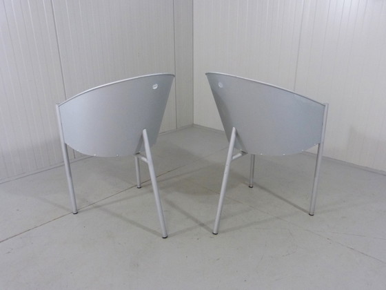 Image 1 of 2 X Philip Starck Costes Aluminio chairs for Driade Aleph 1988