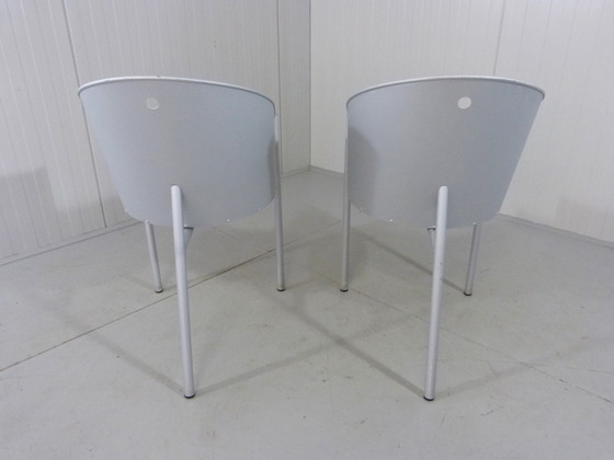 Image 1 of 2 X Philip Starck Costes Aluminio chairs for Driade Aleph 1988