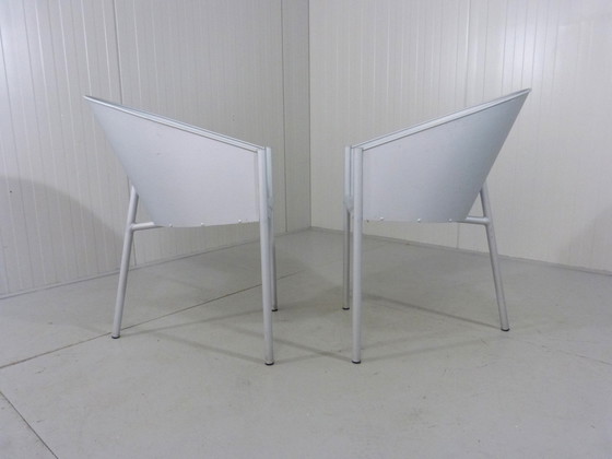 Image 1 of 2 X Philip Starck Costes Aluminio chairs for Driade Aleph 1988