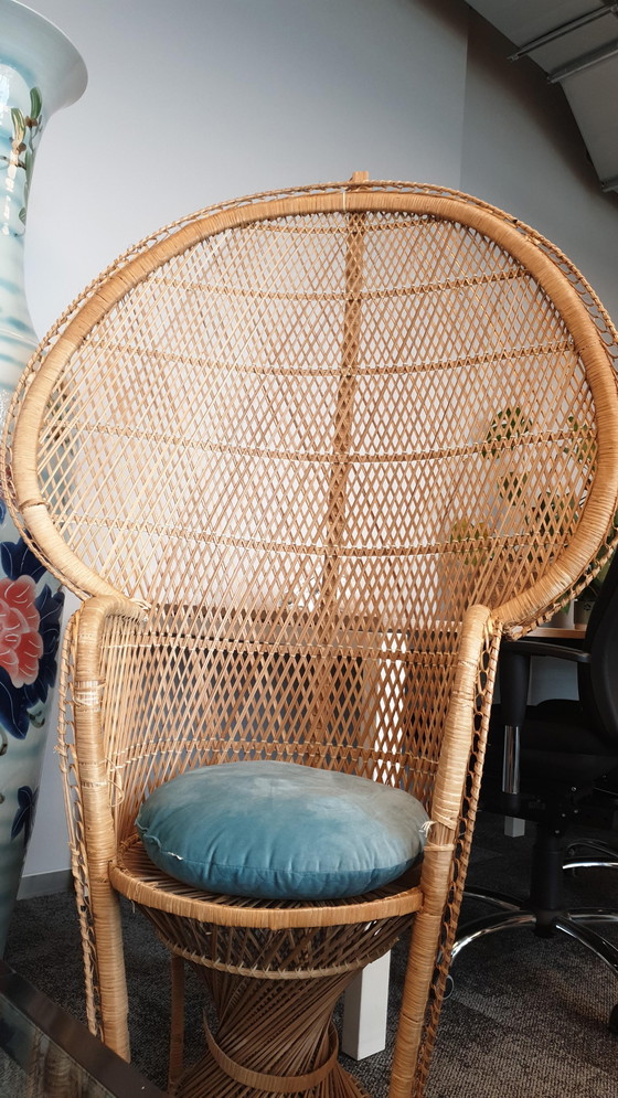 Image 1 of Gave rattan stoel