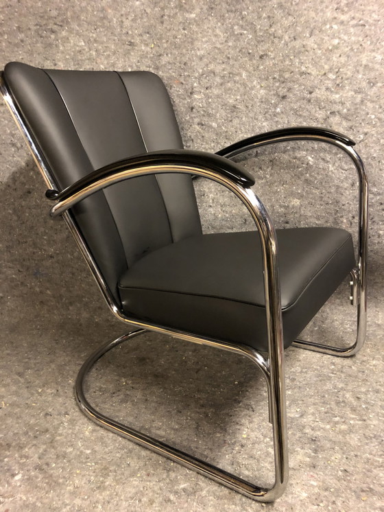 Image 1 of Fauteuil Gispen 412, cuir rénové