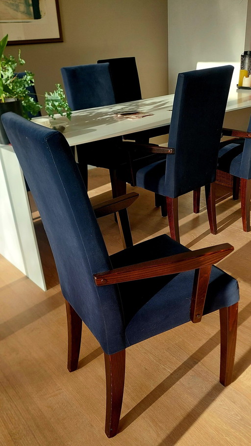 6X Dining table chairs