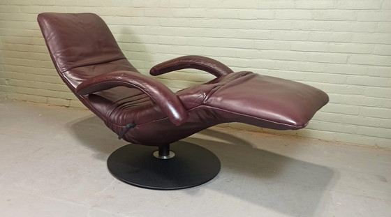 Image 1 of Jori 'Yoga' leren draai recliner fauteuil 