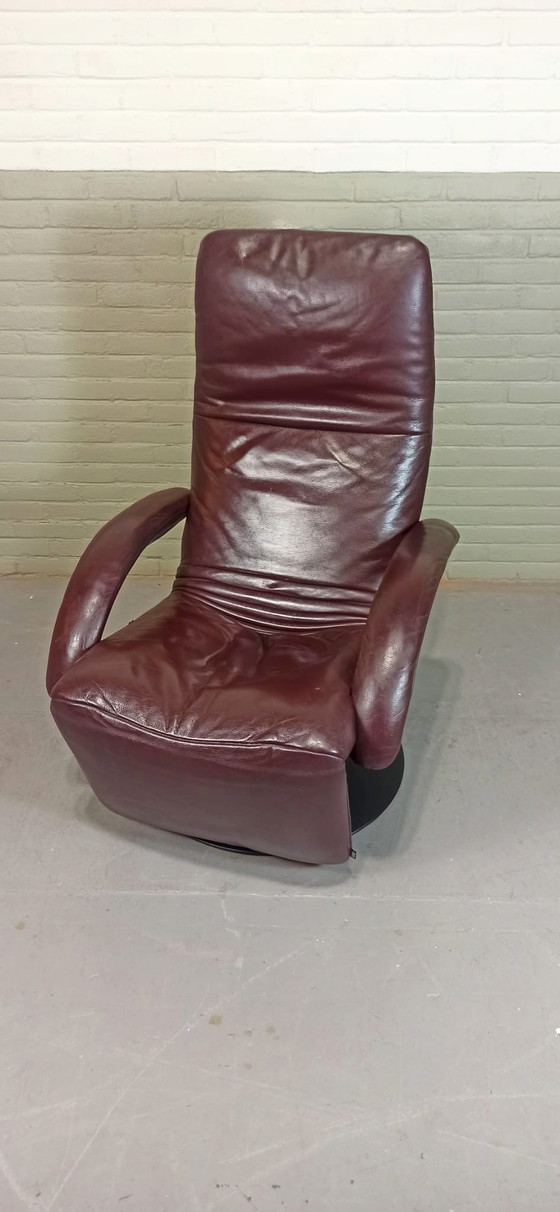 Image 1 of Jori 'Yoga' leren draai recliner fauteuil