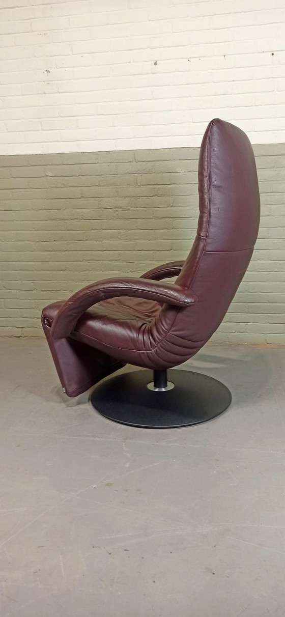 Image 1 of Jori 'Yoga' leren draai recliner fauteuil