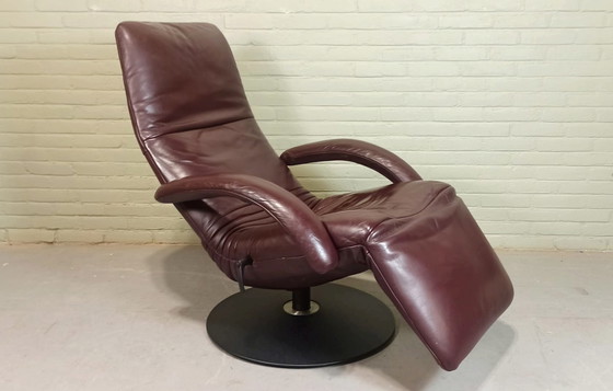 Image 1 of Jori 'Yoga' leren draai recliner fauteuil 