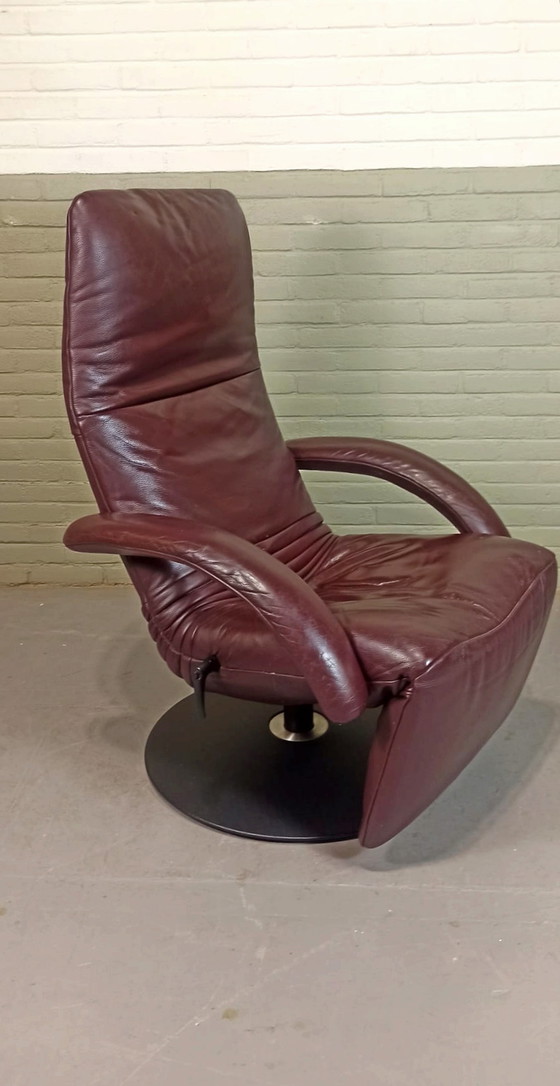 Image 1 of Jori 'Yoga' leren draai recliner fauteuil 