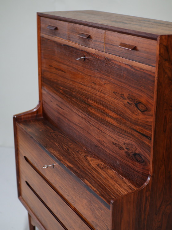 Image 1 of Arne Wahl Iversen Secretaire Rosewood Danish 1960S Vinde Møbelfabrik