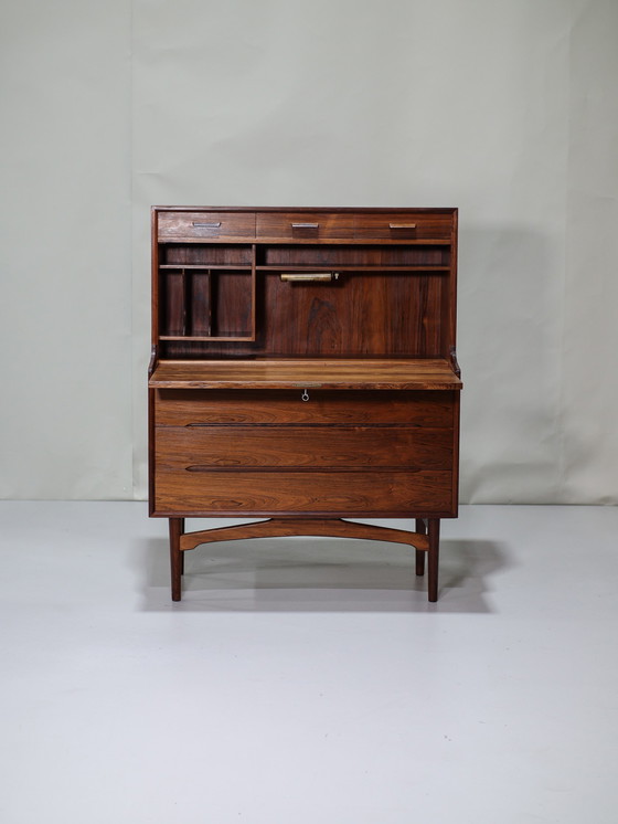 Image 1 of Arne Wahl Iversen Secretaire Rosewood Danish 1960S Vinde Møbelfabrik