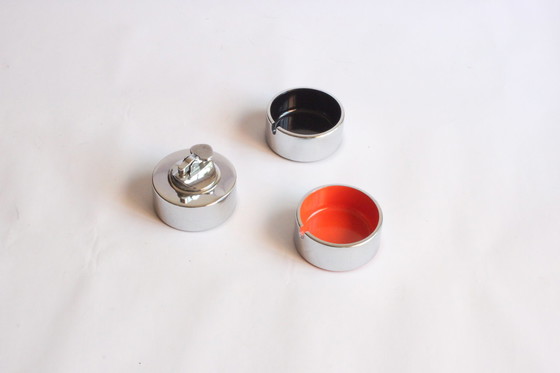 Image 1 of Modular Ashtrays And Lighter By Isamu Kenmochi For Martian , 1960S, Set Of 3