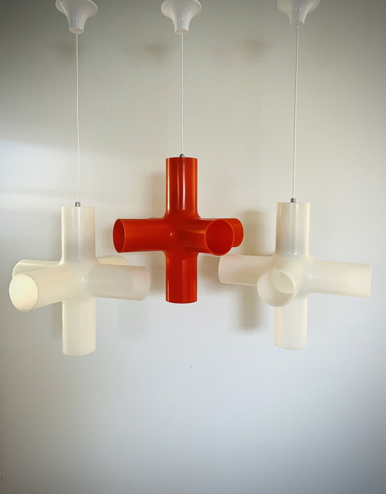 Image 1 of 3x DARK - Crosslight ceiling lights - Jan Melis & Ben Oostrum