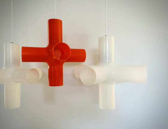 Image 1 of 3x DARK - Crosslight ceiling lights - Jan Melis & Ben Oostrum