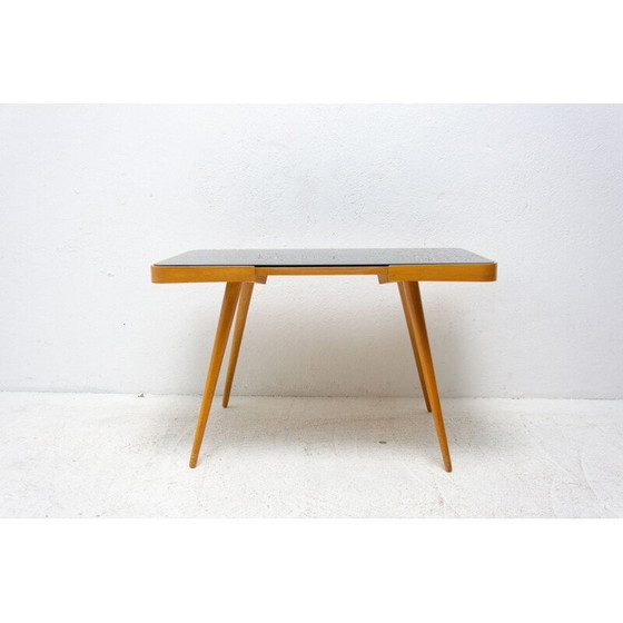 Image 1 of Vintage coffee table in opaxite glass, Czechoslovakia 1960