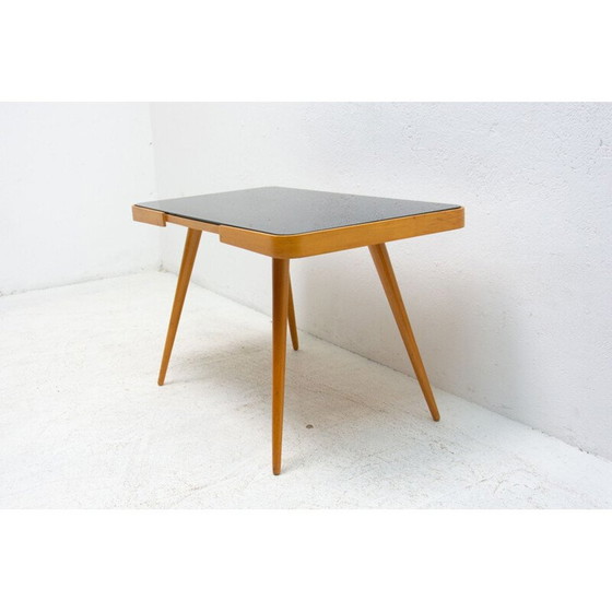 Image 1 of Vintage coffee table in opaxite glass, Czechoslovakia 1960