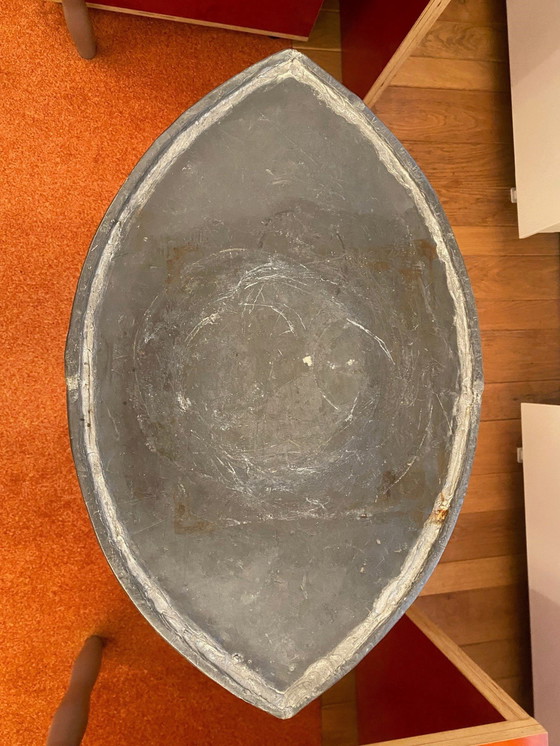 Image 1 of Oval Pedestal Covered With Lead