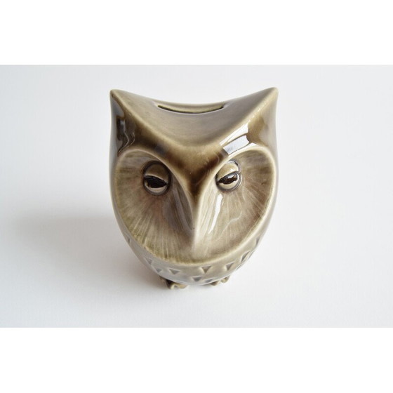 Image 1 of Vintage ceramic owl treasure chest by Ditmar Urbach, Czechoslovakia 1960s