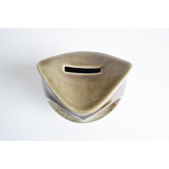 Image 1 of Vintage ceramic owl treasure chest by Ditmar Urbach, Czechoslovakia 1960s