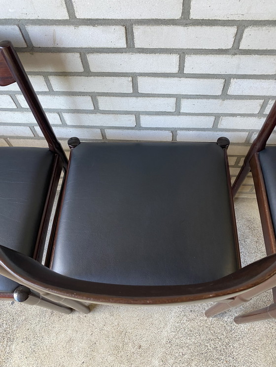 Image 1 of 4x Vintage rosewood chairs