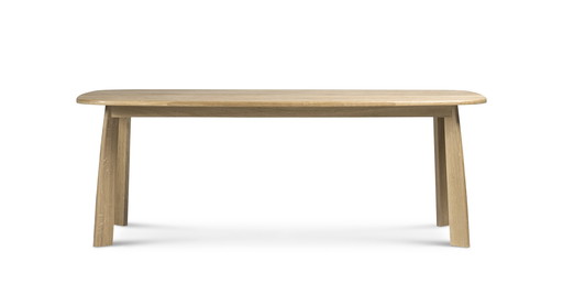 Solid oak table, 200 cm long, design Sylvain Willenz for Quodes