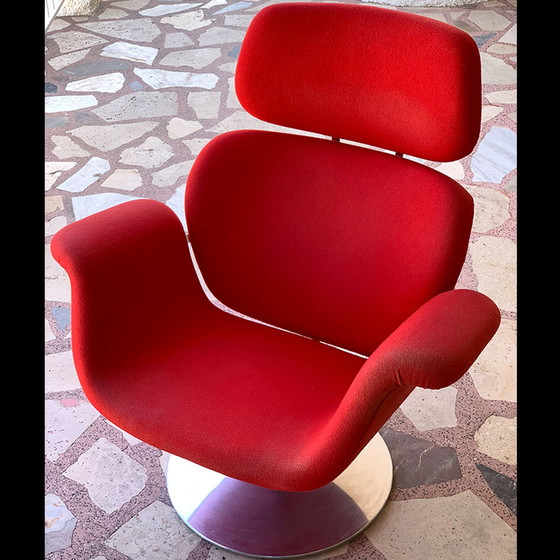 Image 1 of Artifort Big Tulip fauteuil avec pouf