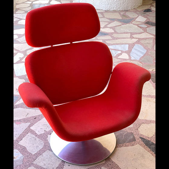 Image 1 of Artifort Big Tulip armchair with footstool