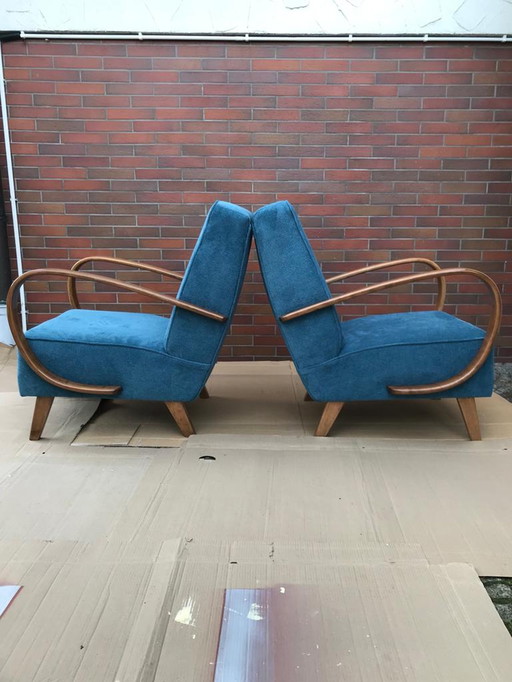 2x  Jindrich Halabala armchairs