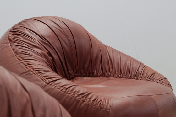 Image 1 of Pangolin Leather Sofa And Armchair By Egg Designs