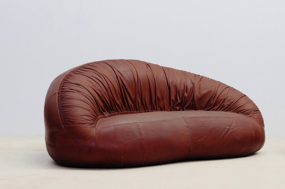 Image 1 of Pangolin Leather Sofa And Armchair By Egg Designs