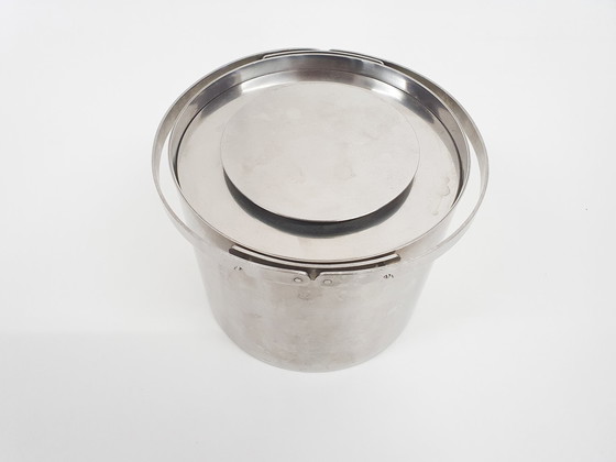 Image 1 of Stainless steel ice bucket by Arne Jacobsen for Stelton, Denmark 1960's