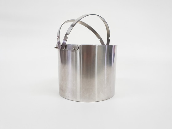 Image 1 of Seau à glace en acier inoxydable par Arne Jacobsen pour Stelton, Danemark, années 1960