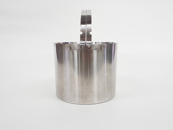 Image 1 of Stainless steel ice bucket by Arne Jacobsen for Stelton, Denmark 1960's