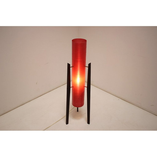 Vintage Space Age "Rocket" floor lamp, Czechoslovakia 1970