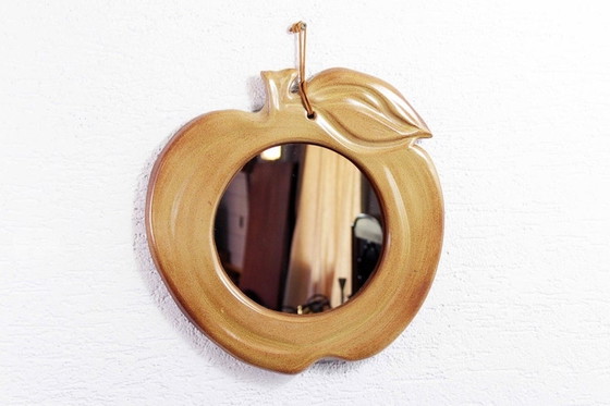 Image 1 of Apple mirror from the 60s/70s in ceramic